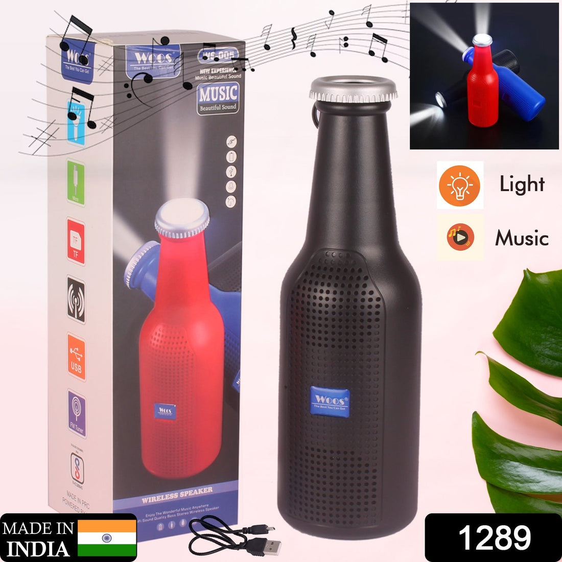 Bottle-shaped speaker