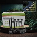 Pack of 6 waterproof solar pathway lights, long-lasting LED