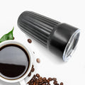 Leak-proof stainless steel mug for coffee and tea on the go.