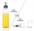 Oil dispenser, 1 liter, clear with easy-pour spout