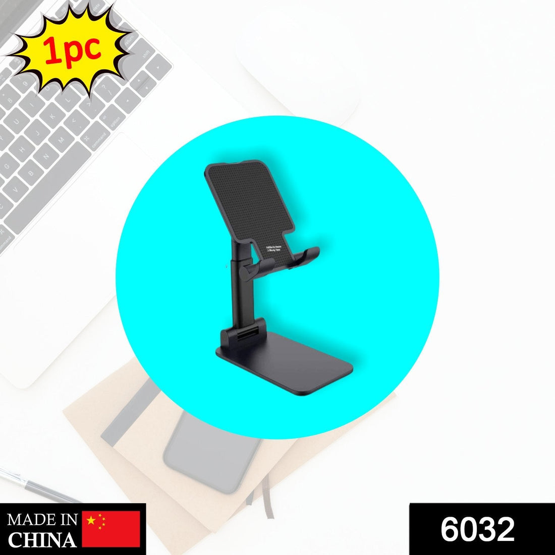 Foldable mobile stand with adjustable angles for hands-free use