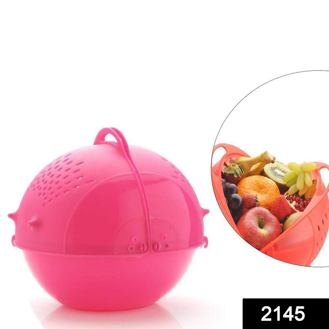 Multi-color revolving wash basket for rice and vegetables