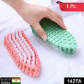 Flexible brush for kitchen and bathroom cleaning