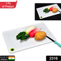 Simple plastic cutting board, ideal for kitchen use