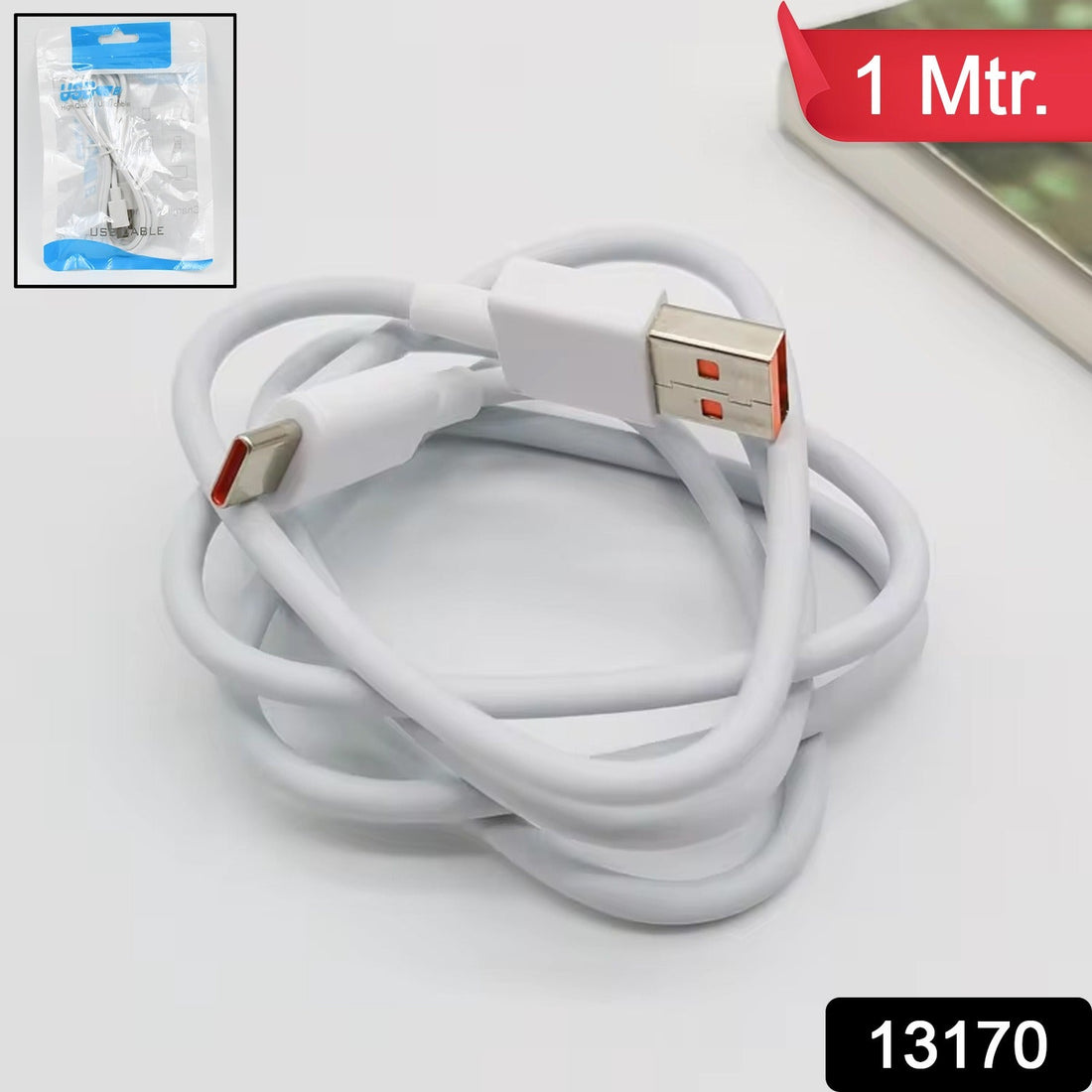 type c white charging cable