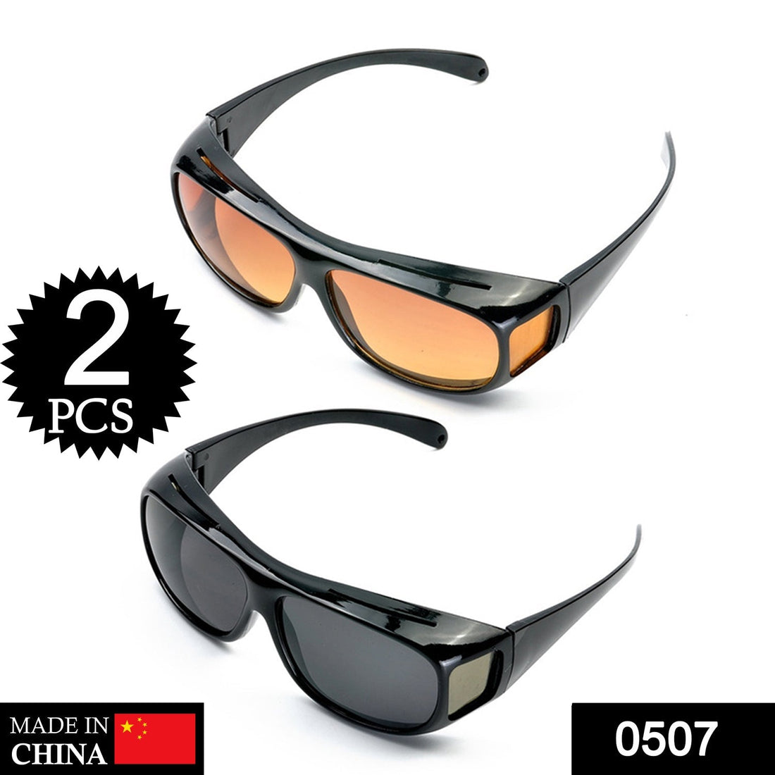 Night driving glasses with anti-glare and HD vision lenses