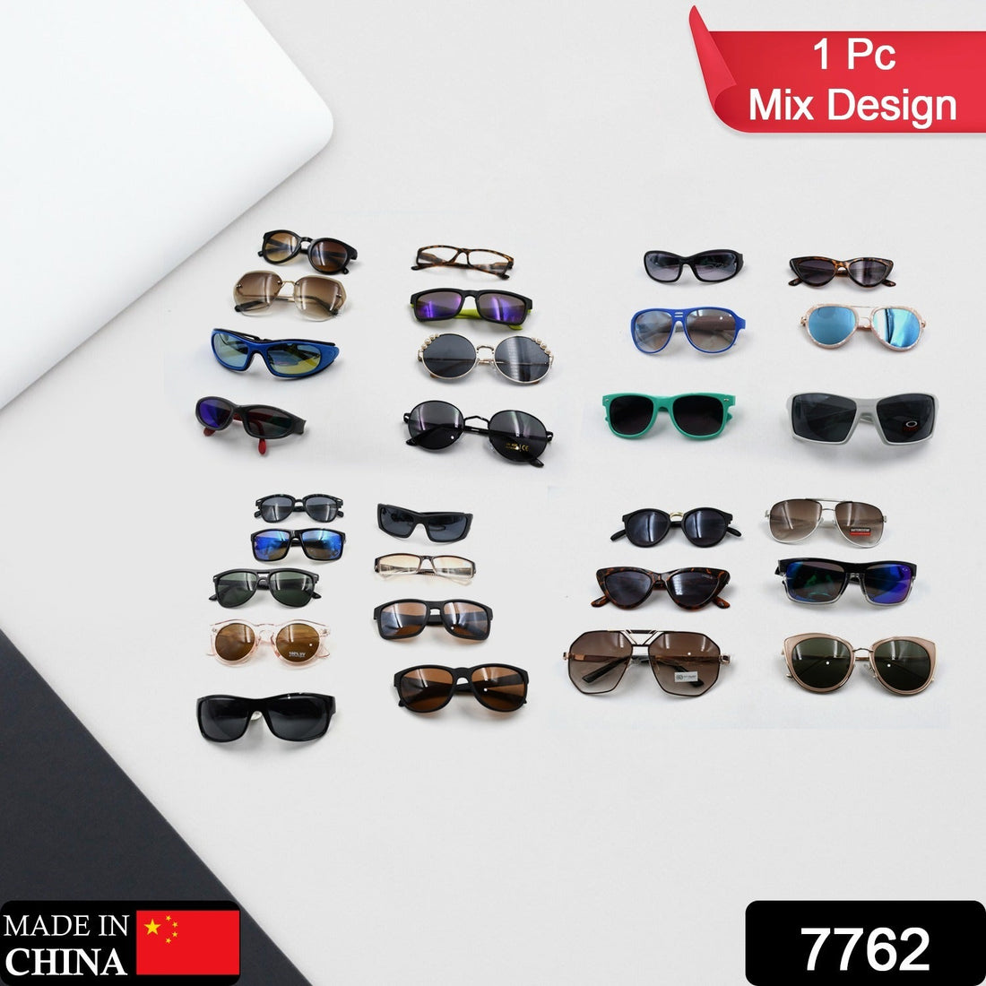 Mixed design sunglasses for UV protection.