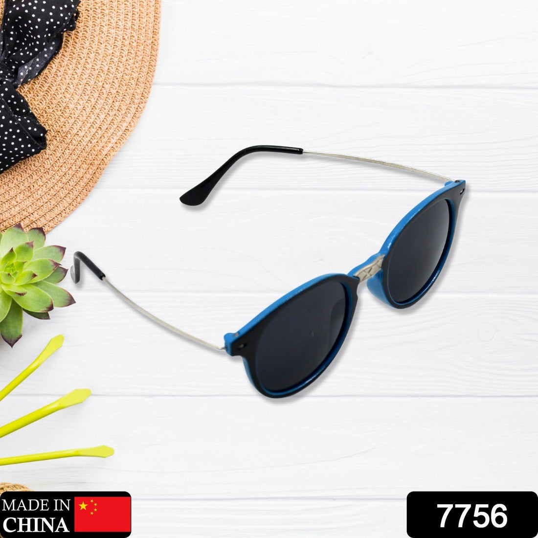 Round sunglasses with UV protection, lightweight and classic design for men and women.